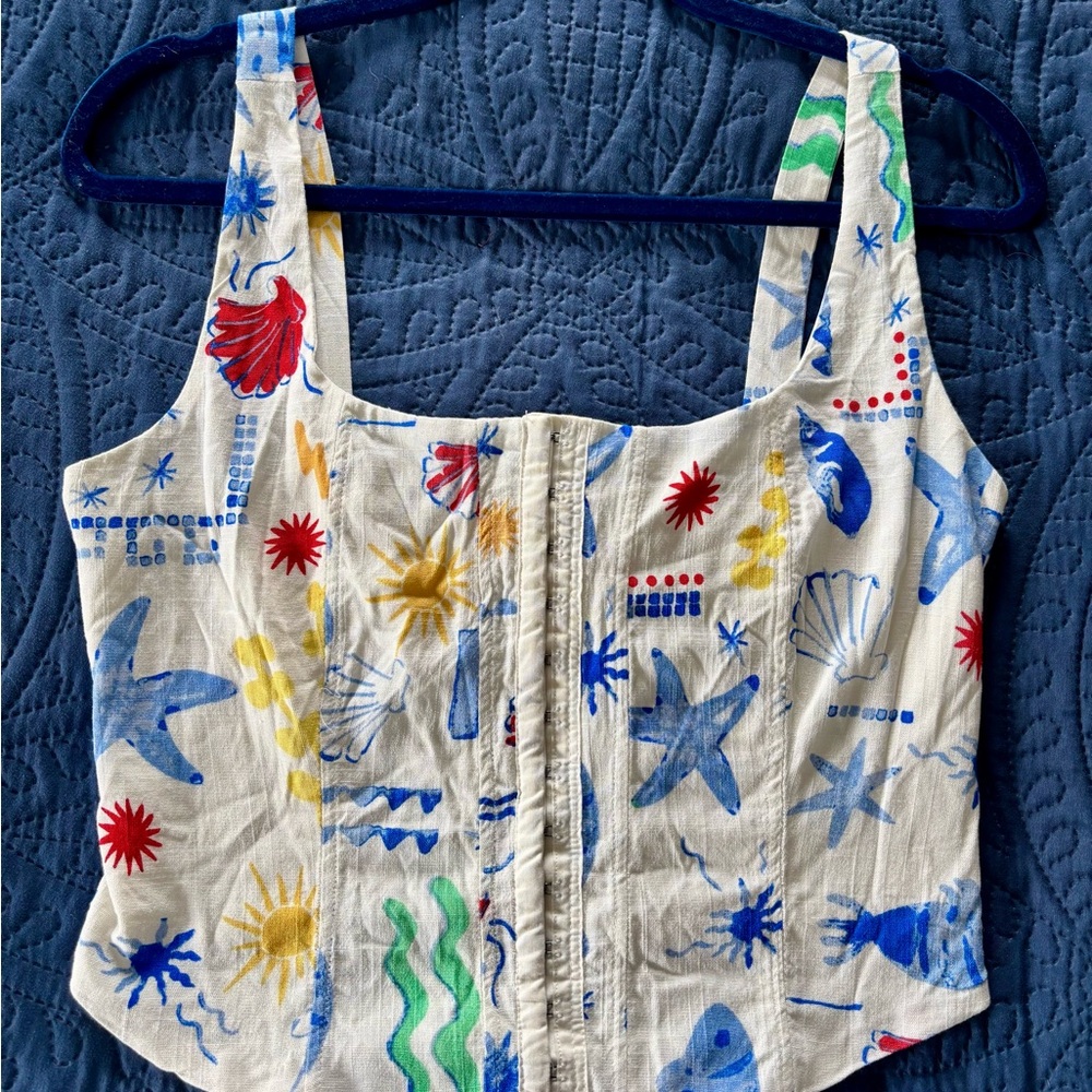 Beach Themed Trendy Top